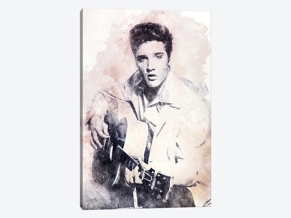 Elvis Presley II by Paul Rommer 1-piece Canvas Print