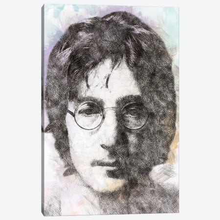 John Lennon II Canvas Print #PUR5890} by Paul Rommer Canvas Art