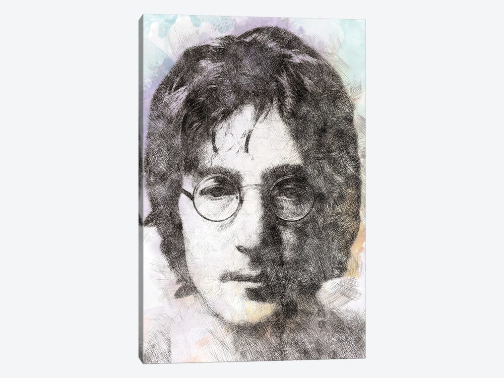 John Lennon II by Paul Rommer 1-piece Canvas Art