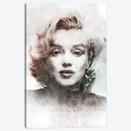 Marilyn Monroe II Canvas Print #PUR5891} by Paul Rommer Canvas Wall Art