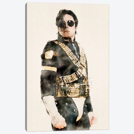 Michael Jackson Canvas Print #PUR5894} by Paul Rommer Canvas Art Print