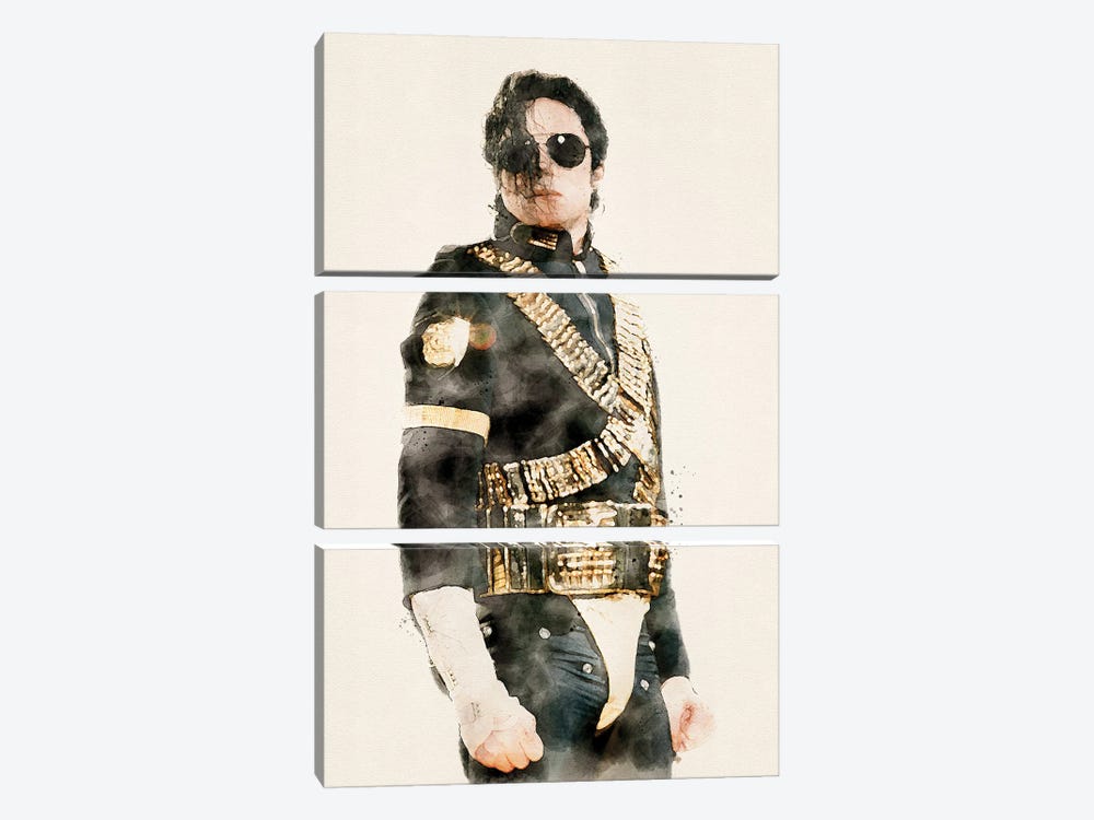 Michael Jackson by Paul Rommer 3-piece Canvas Artwork