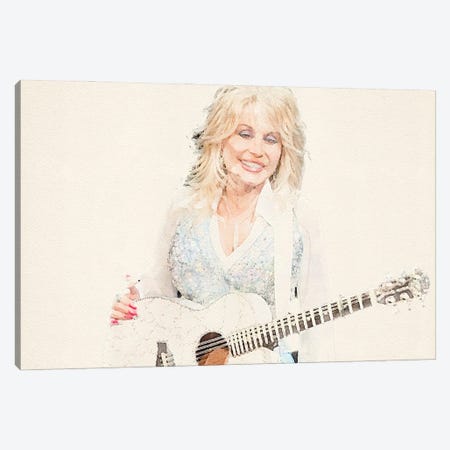 Dolly Parton II Canvas Print #PUR5896} by Paul Rommer Canvas Art Print