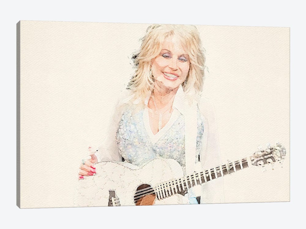 Dolly Parton II by Paul Rommer 1-piece Canvas Artwork