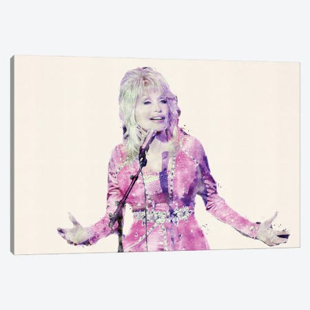 Dolly Parton III Canvas Print #PUR5897} by Paul Rommer Canvas Print