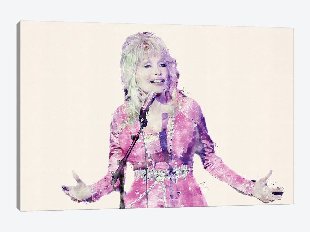Dolly Parton III by Paul Rommer 1-piece Canvas Print