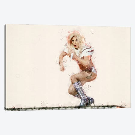 Lady Gaga Canvas Print #PUR5902} by Paul Rommer Canvas Artwork