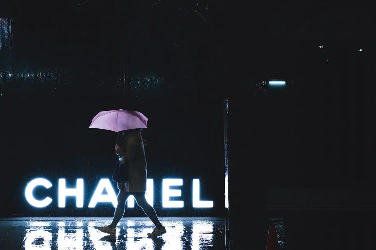 chanel rain umbrella