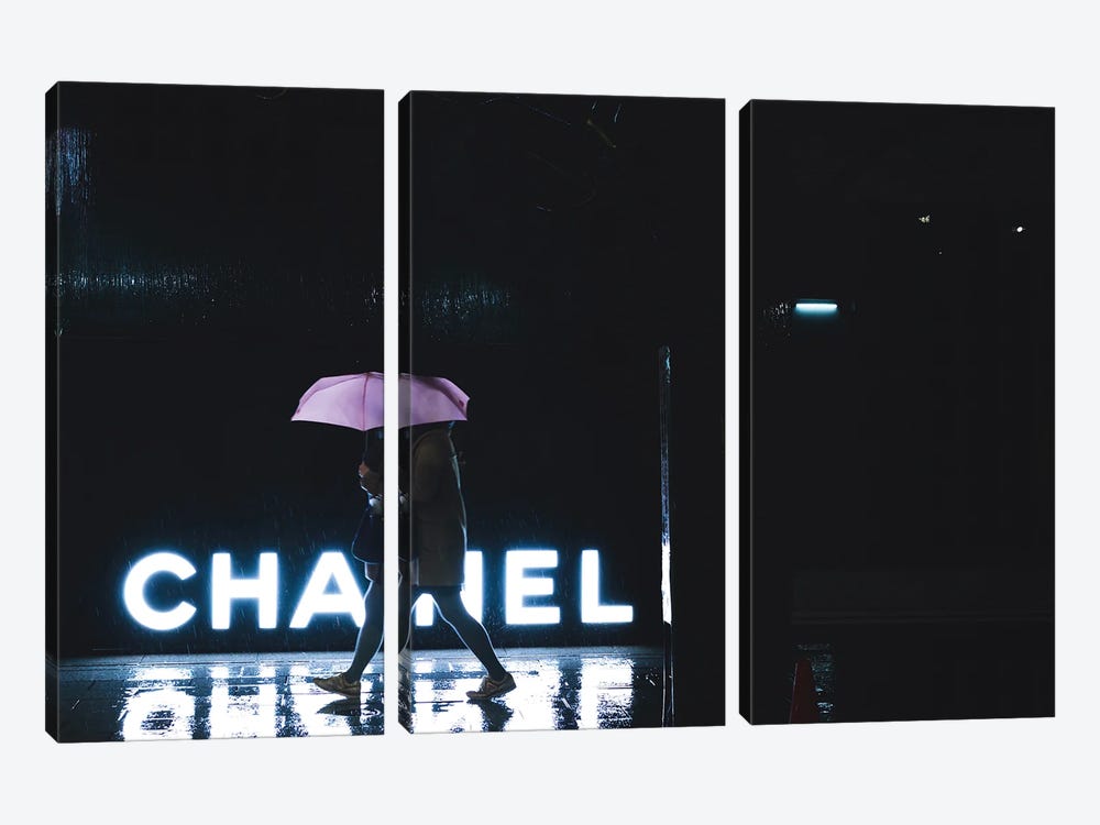Chanel Fashion Photography II by Paul Rommer 3-piece Canvas Art Print