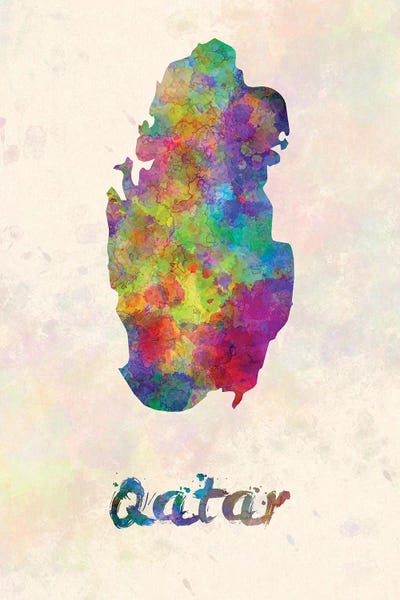 Qatar: Qatar In Watercolor by Paul Rommer