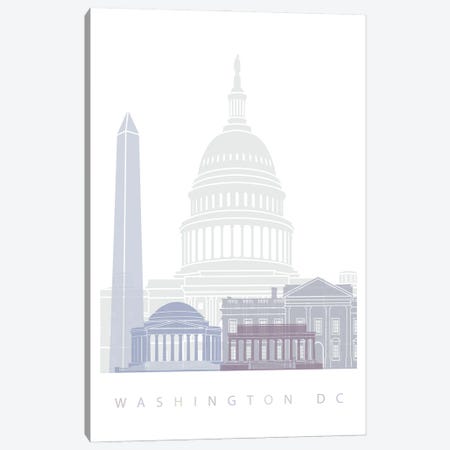 Washington DC Skyline Poster-M Canvas Print #PUR6075} by Paul Rommer Art Print