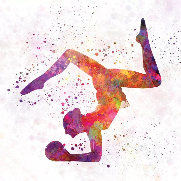 Rhythmic Gymnastics Woman Silhouette