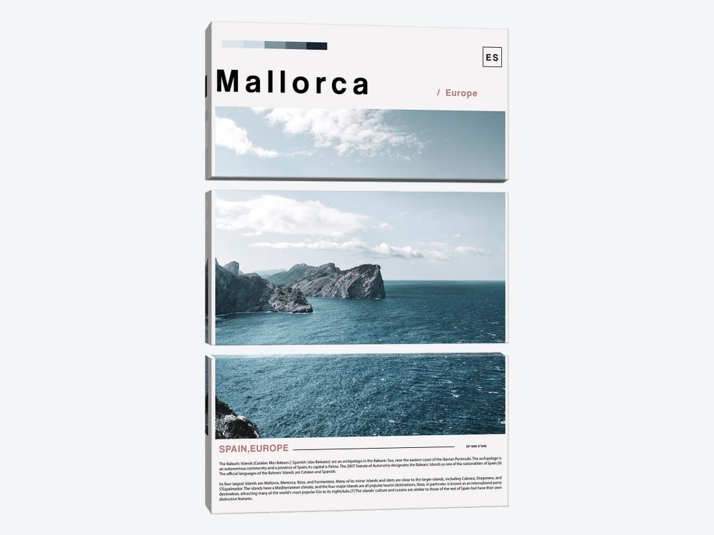 Mallorca Landscape Poster by Paul Rommer 3-piece Art Print