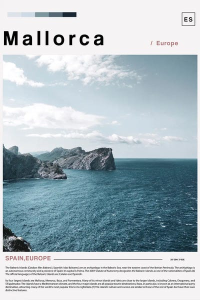 Mallorca Landscape Poster
