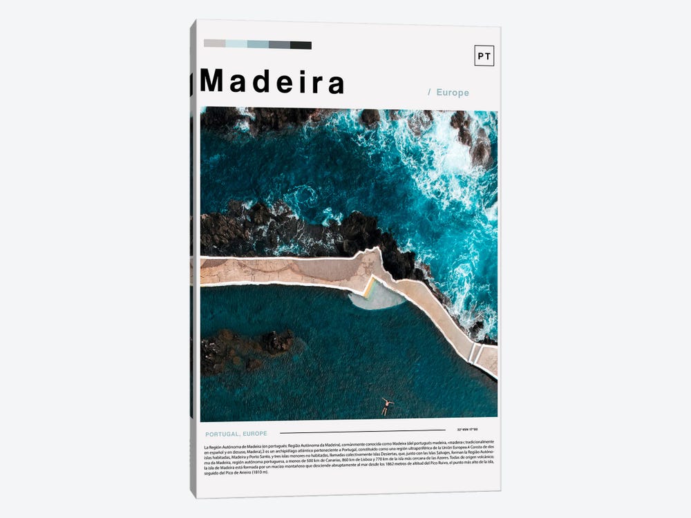 Madeira Landscape Poster by Paul Rommer 1-piece Canvas Wall Art