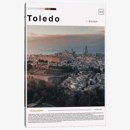 Toledo Landscape Poster Canvas Print #PUR6087} by Paul Rommer Canvas Wall Art