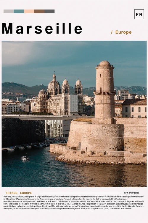 Marseille Poster Landscape