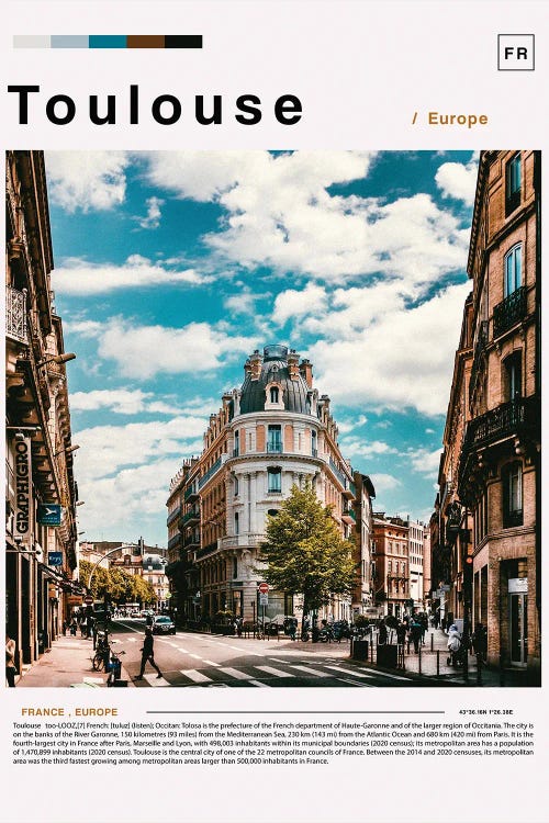 Toulouse Poster Landscape