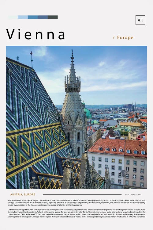 Photo Poster Of Vienna by Paul Rommer wall art