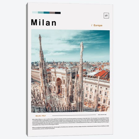 Photo Poster Of Milan Canvas Print #PUR6099} by Paul Rommer Canvas Art