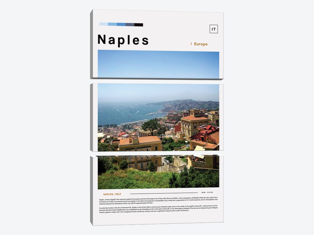 Photo Poster Of Naples by Paul Rommer 3-piece Art Print