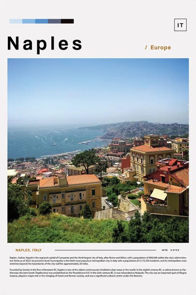 Paul Rommer: Photo Poster Of Naples by Paul Rommer