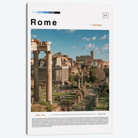 Photo Poster Of Rome Canvas Print #PUR6101} by Paul Rommer Canvas Wall Art