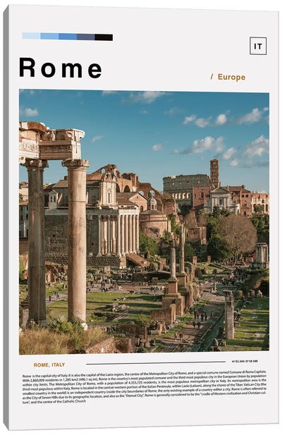 Photo Poster Of Rome Canvas Art Print - Rome Travel Posters