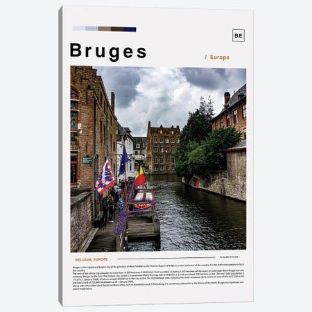 Bruges Photo Poster Canvas Print #PUR6103} by Paul Rommer Canvas Artwork