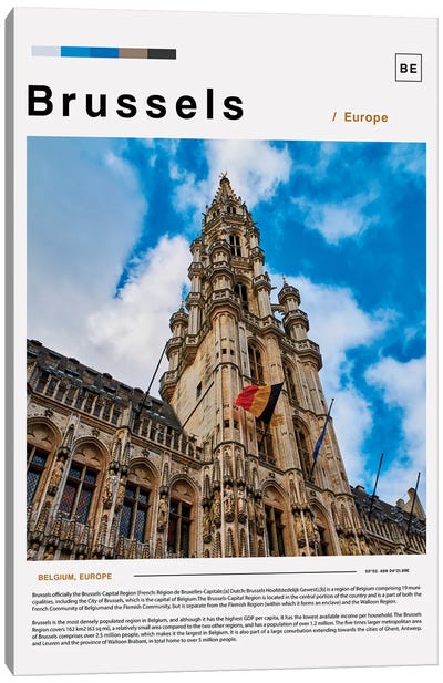 Brussels Photo Poster Canvas Art Print - Brussels