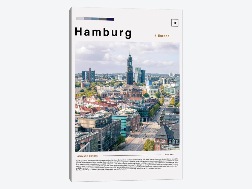 Hamburg Landscape Poster by Paul Rommer 1-piece Art Print