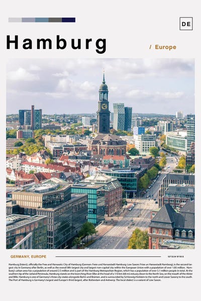 Paul Rommer: Hamburg Landscape Poster by Paul Rommer