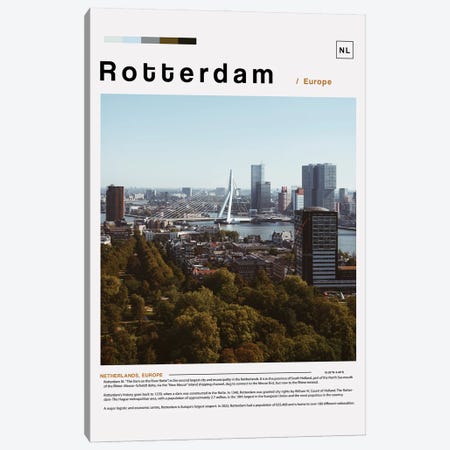 Rotterdam Landscape Poster Canvas Print #PUR6113} by Paul Rommer Art Print