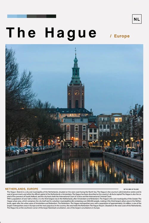 The Hague Landscape Poster