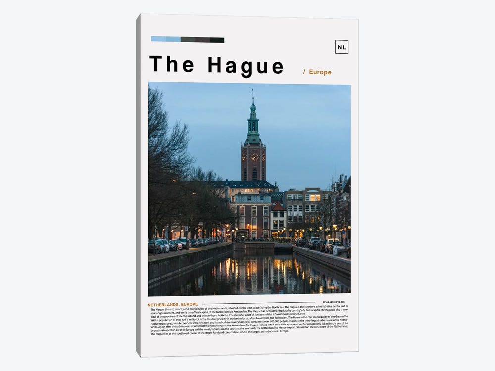 The Hague Landscape Poster by Paul Rommer 1-piece Canvas Artwork