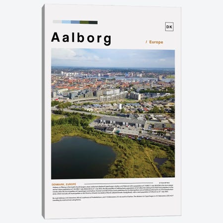 Aalborg Landscape Poster Canvas Print #PUR6115} by Paul Rommer Canvas Art