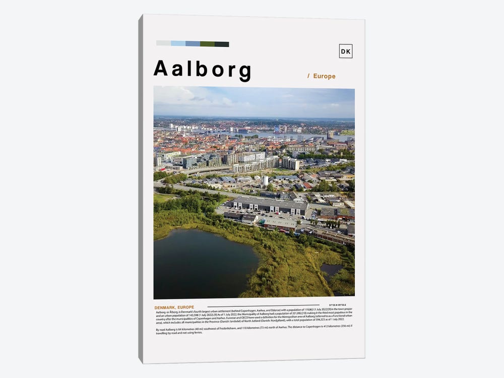 Aalborg Landscape Poster by Paul Rommer 1-piece Art Print