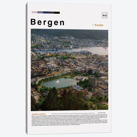 Bergen Landscape Poster Canvas Print #PUR6118} by Paul Rommer Art Print