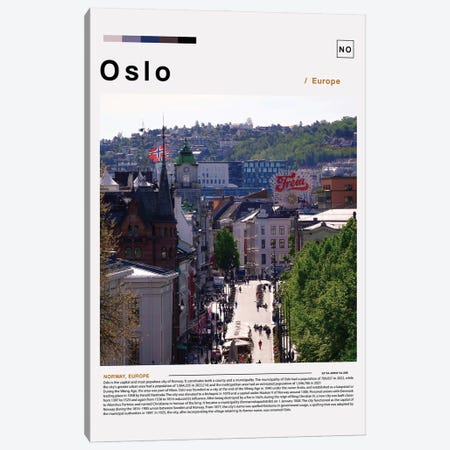 Oslo Landscape Poster Canvas Print #PUR6119} by Paul Rommer Art Print