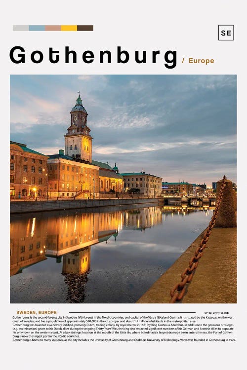 Gothenburg Landscape Poster