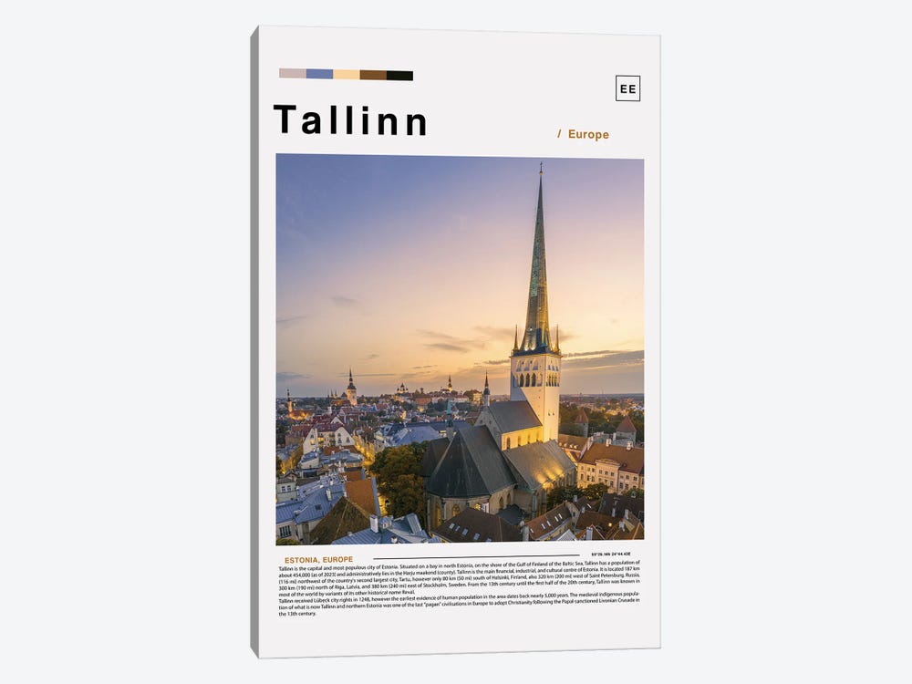 Tallinn Landscape Poster by Paul Rommer 1-piece Art Print