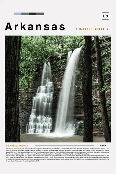 Paul Rommer: Arkansas Poster Landscape by Paul Rommer