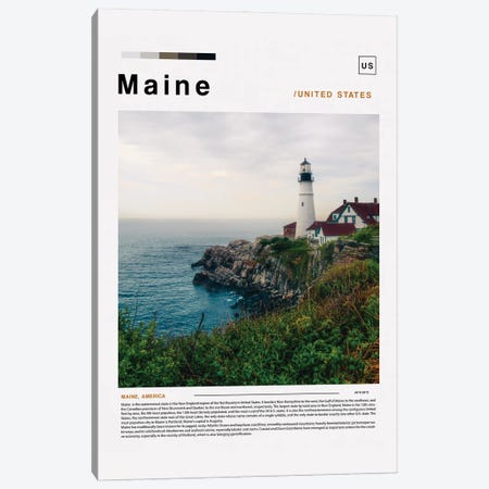 Maine Landscape Poster Canvas Print #PUR6142} by Paul Rommer Canvas Wall Art
