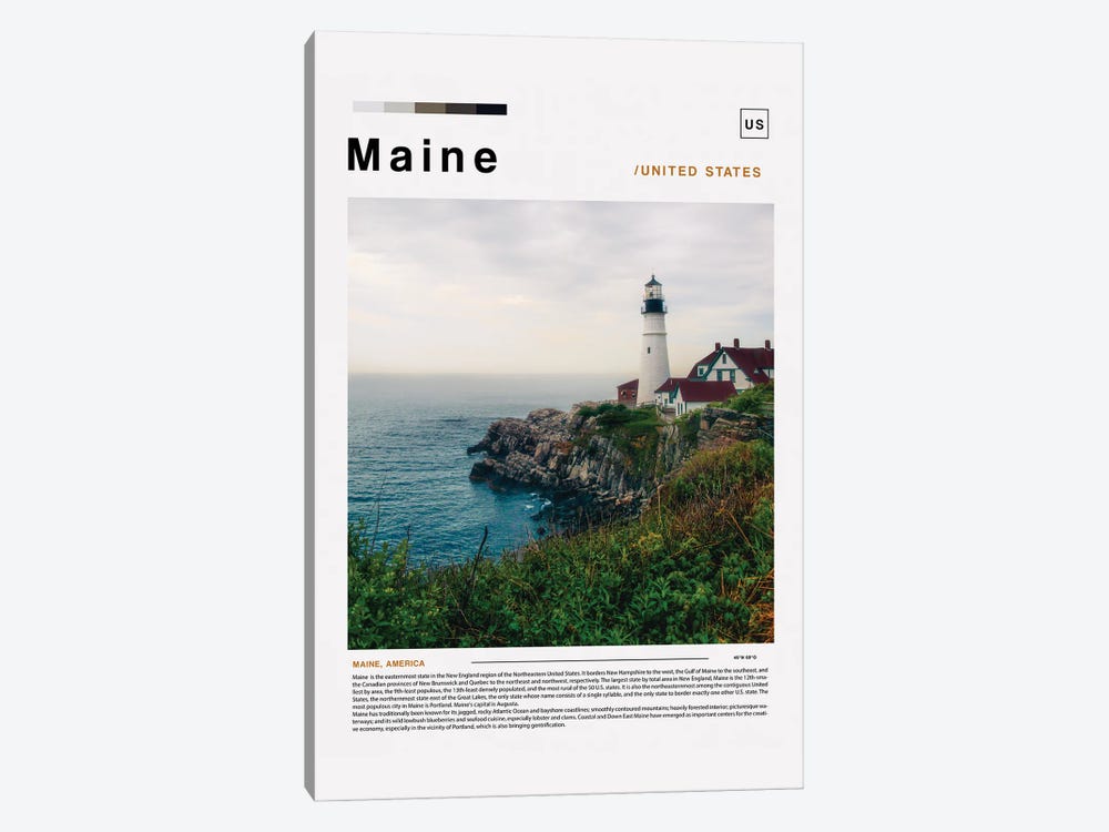 Maine Landscape Poster by Paul Rommer 1-piece Art Print