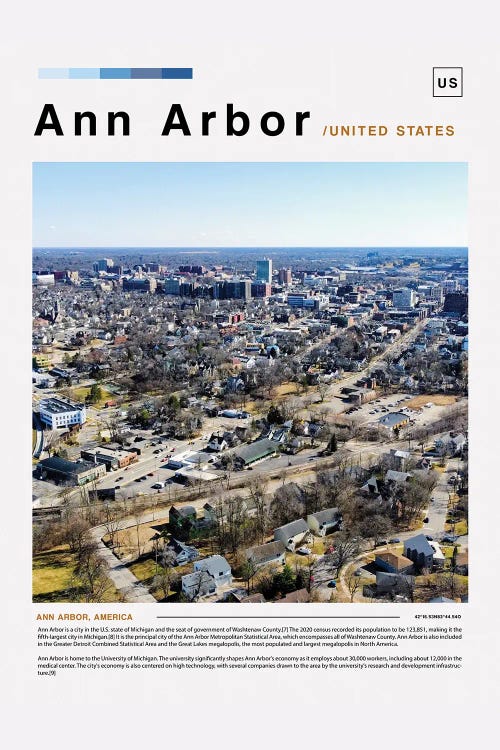 Ann Arbor Landscape Poster