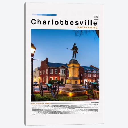 Charlottesville Landscape Poster Canvas Print #PUR6150} by Paul Rommer Art Print
