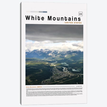 White Mountains Landscape Poster Canvas Print #PUR6151} by Paul Rommer Canvas Art Print