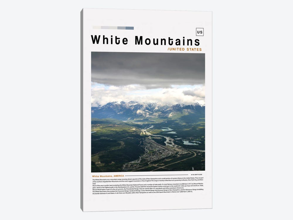 White Mountains Landscape Poster by Paul Rommer 1-piece Art Print