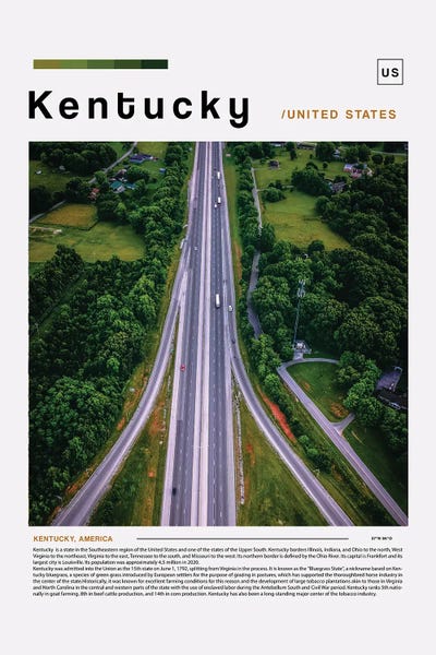 Kentucky: Kentucky Landscape Poster by Paul Rommer