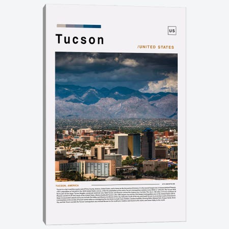 Tucson Landscape Poster Canvas Print #PUR6153} by Paul Rommer Canvas Art Print